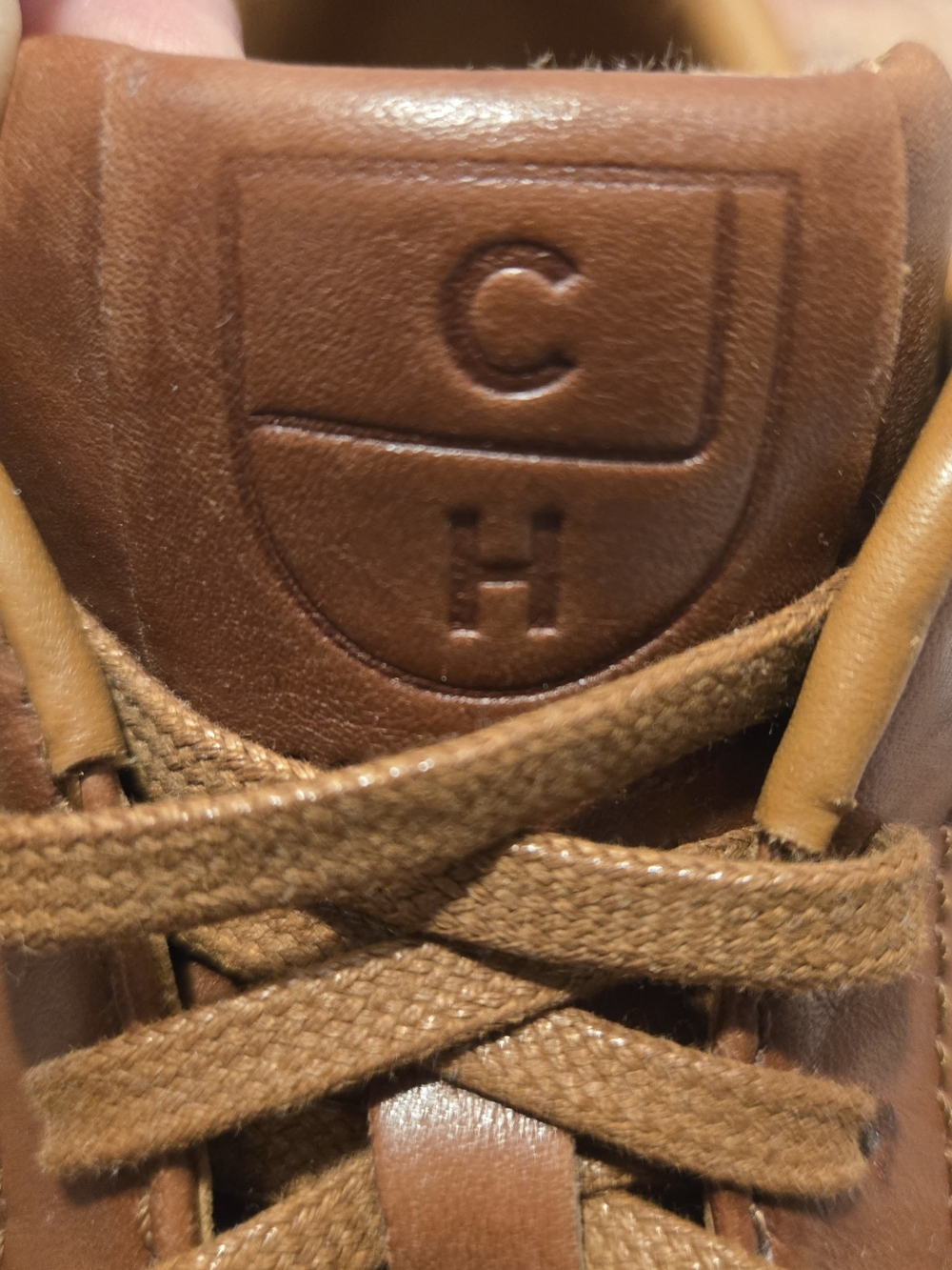 Cole Haan Brown Leather Low-Top Sneakers with White Sole - Picture 10 of 12